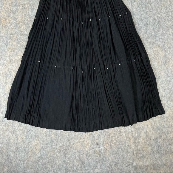 Stonebridge NWT Vtg Pleated Western Prairie Core Witchy Petite Full Skirt Sz MP - Picture 9 of 12